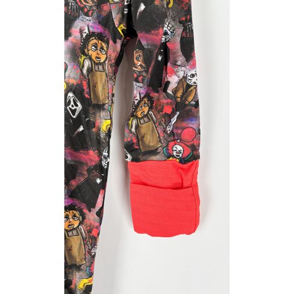 Jammies Double Zip Halloween Villain Pajama One Piece Baby Size 6-12 Months - Picture 6 of 6